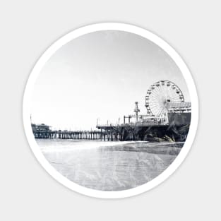 Frosted Santa Monica Pier Magnet